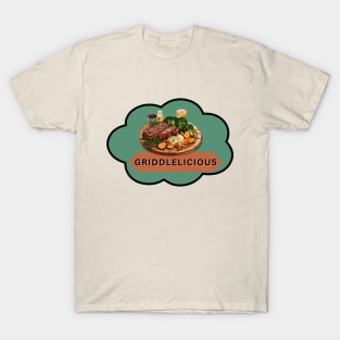 Griddlelicious Steak Brown T-Shirt